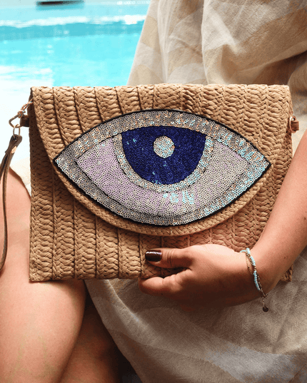 Casa Duniya Evil Eye Clutch Dinah Clutch