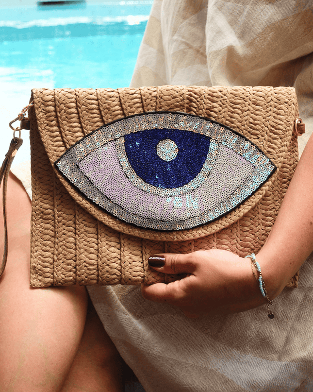 Casa Duniya Evil Eye Clutch Dinah Clutch