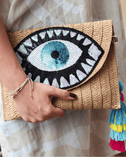 Casa Duniya Evil Eye Clutch Esther Clutch