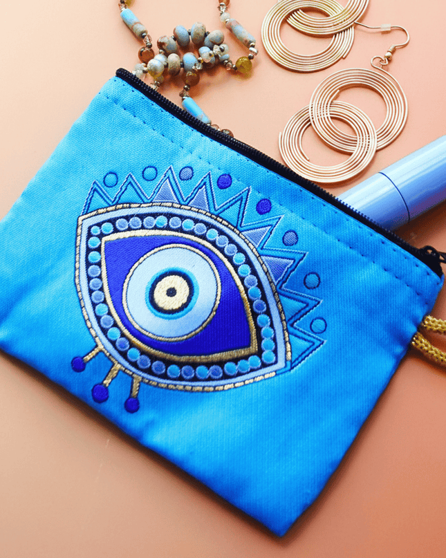 Casa Duniya Evil Eye Cosmetic & Toiletry Bags Sofia Cosmetic Pouch