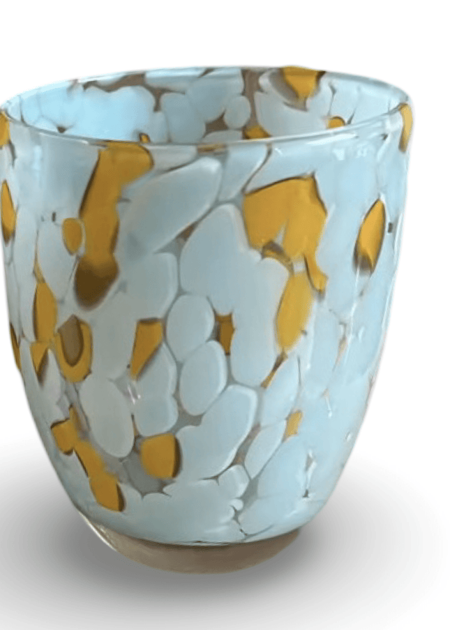 Casa Duniya Blown Glass Water Glasses Light Blue Lucia Water Glass