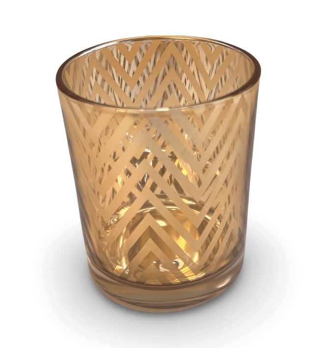 Casa Duniya Gold Glass Tealight Votive Holder Mira Candle Holder