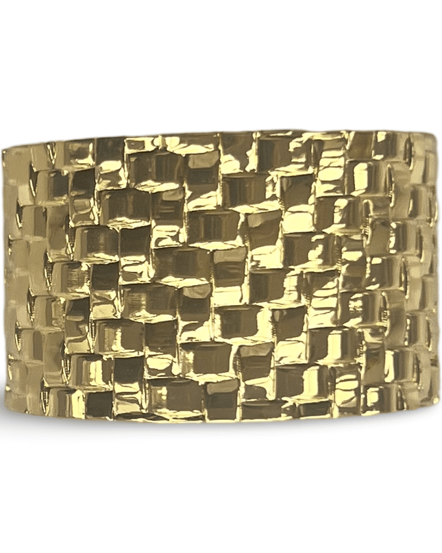 Gold Weave Pattern Napkin Ring