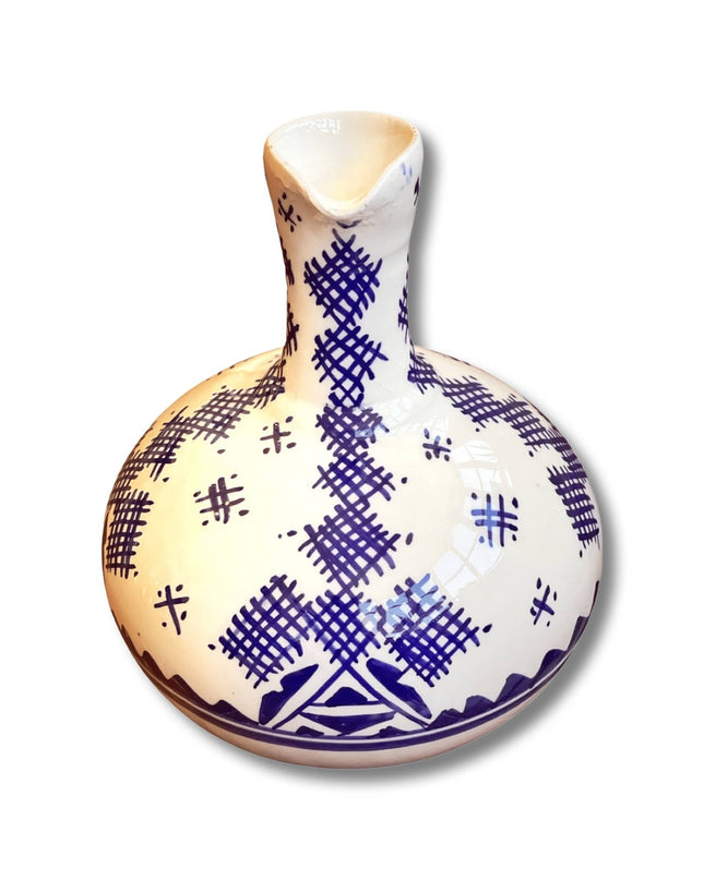 Casa Duniya Hand-Painted Ceramic Water Jug Tiri Water Jug