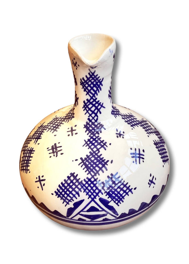 Casa Duniya Hand-Painted Ceramic Water Jug Tiri Water Jug