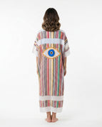 White Multi-Colored with Evil Eye