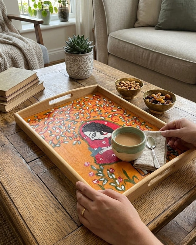 Indian Girl Tray