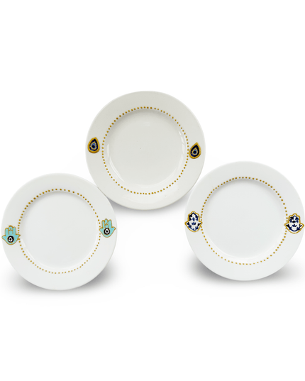 Casa Duniya Hand-Painted Dessert Plates Nadine Dessert Plates (set of 6)