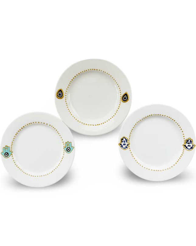 Casa Duniya Hand-Painted Dessert Plates Nadine Dessert Plates (set of 6)