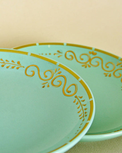 Casa Duniya Hand-Painted Dessert Plates Samira Dessert Plates (set of 6)