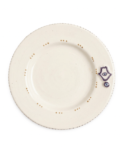 Tala hand-painted evil eye and hamsa dessert plate, plate 4 of 4