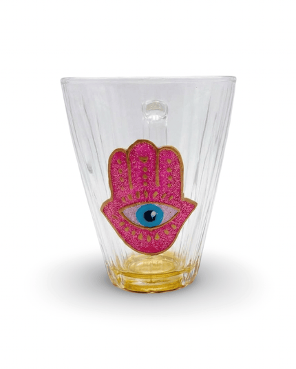 Yasmin Evil Eye & Hamsa Mugs (set of 2)