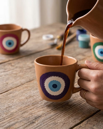 Matka Evil Eye Mugs (set of 6)
