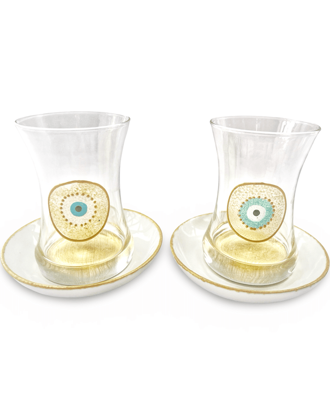 Hand-Painted Evil Eye Teacups