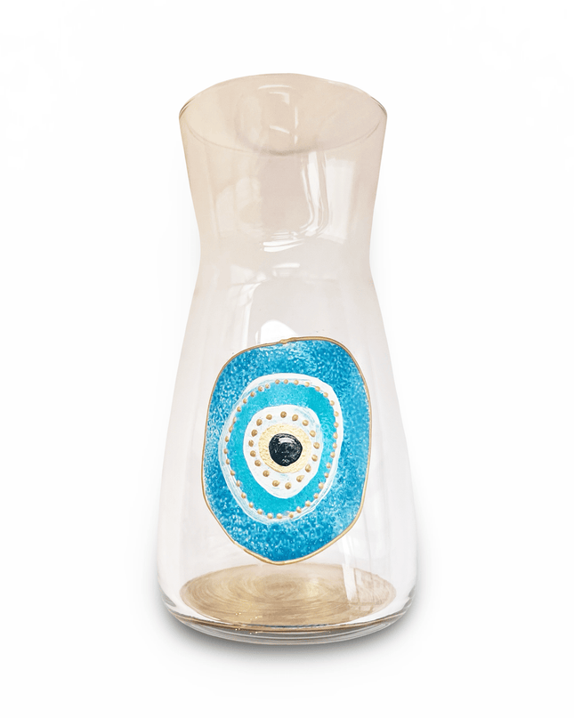 Hand-Painted Evil Eye Water Carafe