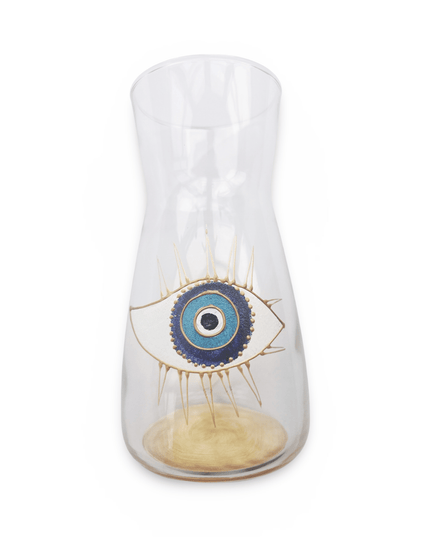 Hand-Painted Evil Eye Water Carafe