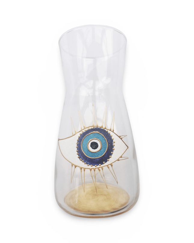 Hand-Painted Evil Eye Water Carafe