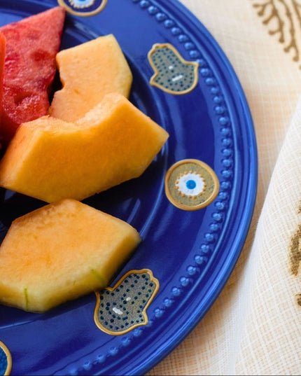 Casa Duniya Hand-Painted Serving Plates Jana Serving Plate