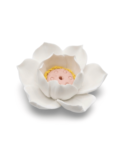 Gulabi white and pink clay incense holder