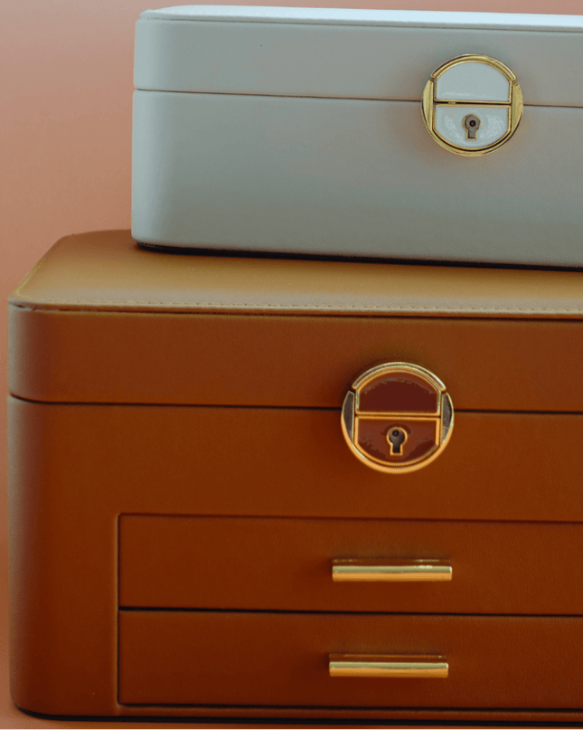 Casa Duniya Leather Jewelry Storage Large Leather Jewelry Boxes