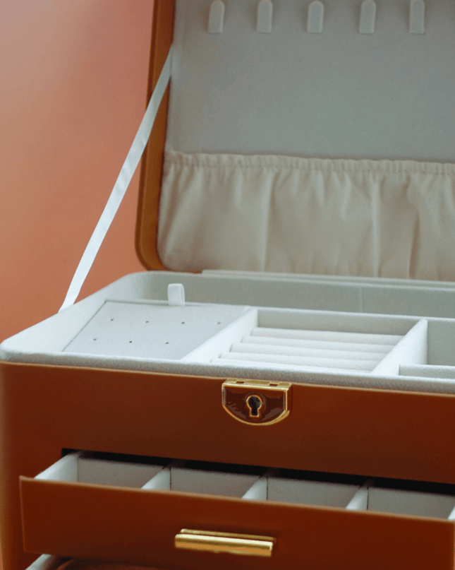 Casa Duniya Leather Jewelry Storage Large Leather Jewelry Boxes