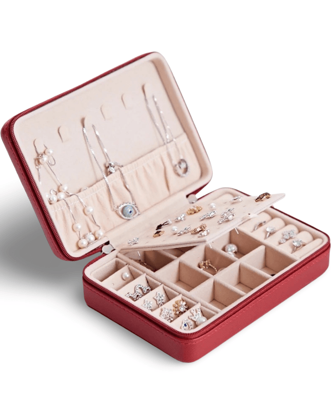 Red Rectangular Jewelery Box