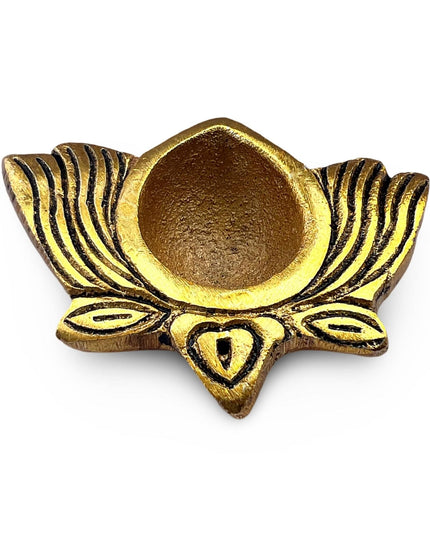 Gold Metal Diya Holder