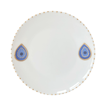 Load image into Gallery viewer, White Dessert Plates with Hand Painted Nazar Evil Eye
