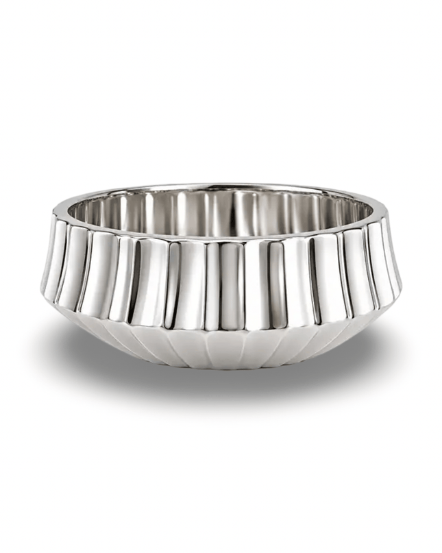 Casa Duniya Silver Ceramic Bowl Silver Kiran Bowl