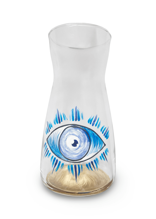 Hand painted Evil Eye Nazar Water Carafe Jug