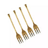 Hammered Gold Dessert Forks