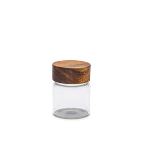 Glass Storage Jar with Wooden Lid