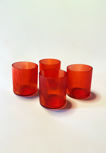Red Water Glasses