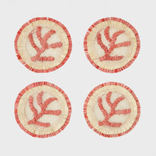 Load image into Gallery viewer, Joanna Buchanan Coral Abaca Round Coasters
