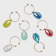 Load image into Gallery viewer, Joanna Buchanan Puka Shell Bedazzled Multicolor Wine Charms
