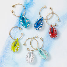 Load image into Gallery viewer, Joanna Buchanan Puka Shell Bedazzled Multicolor Wine Charms
