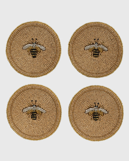Joanna Buchanan Beaded Round Bee Coaster