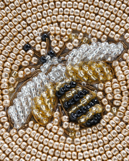 Joanna Buchanan Beaded Round Bee Coaster