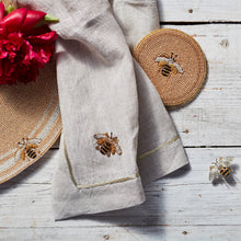 Load image into Gallery viewer, Joanna Buchanan Beaded Round Bee Coaster Napkin Placemat
