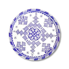 Load image into Gallery viewer, Handpainted Ceramic White Blue Dinner Plate
