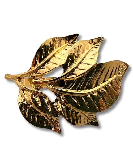 Gold Leaf Metal Napkin Ring