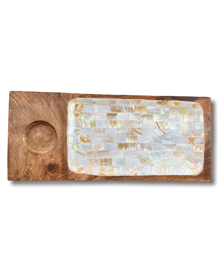 Wood and Mother of Pearl Tray