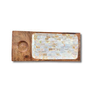 Wood and Mother of Pearl Tray