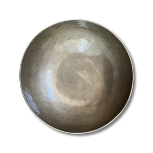 White Gray Capiz Shell Salad Bowl