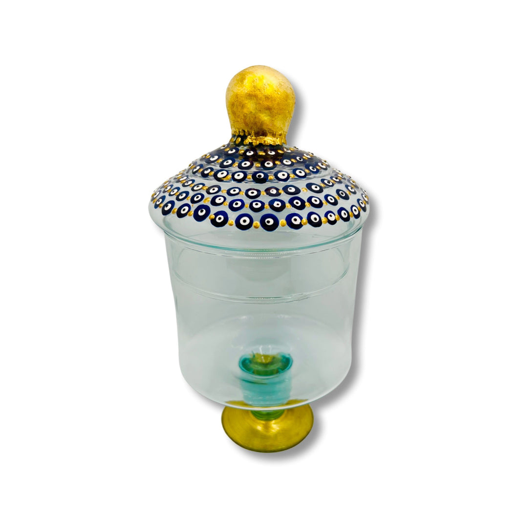 Handpainted Evil Eye Jar