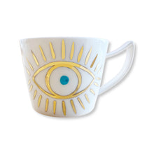 Load image into Gallery viewer, Handpainted Evil Eye Espresso Cup

