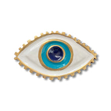 Load image into Gallery viewer, Hand-painted Evil Eye Gold Box
