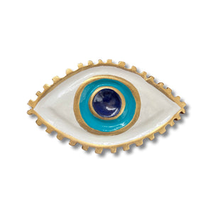 Hand-painted Evil Eye Gold Box