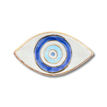 Load image into Gallery viewer, Hand-painted evil eye canape plate
