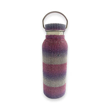 Load image into Gallery viewer, Rhinestone Pink Purple Silver Water Bottle
